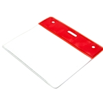 red top plastic landscape id card wallet
