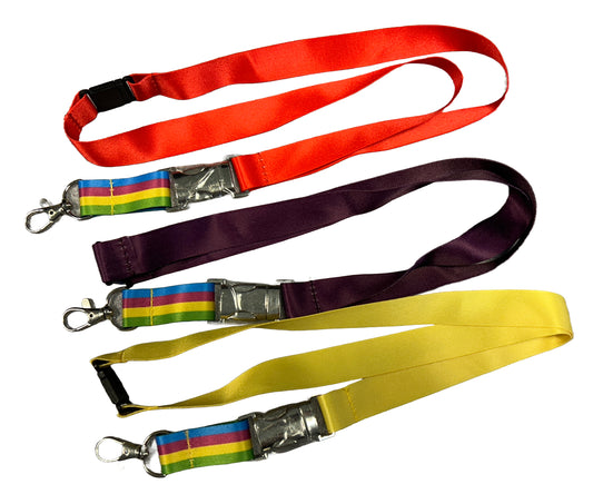 Buckle-Clip Multi-Colour Lanyard