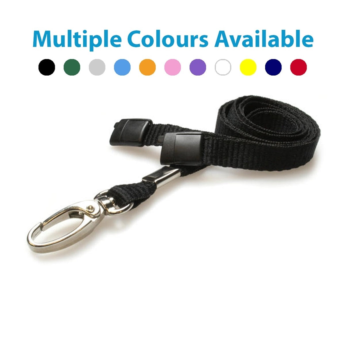 Plain Lanyard With Oval Clip