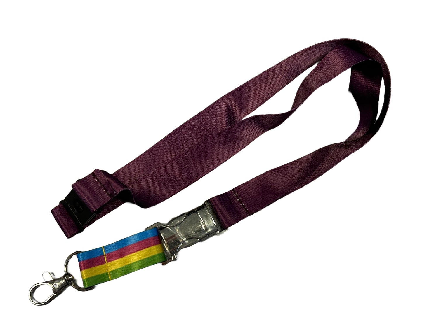 Buckle-Clip Multi-Colour Lanyard