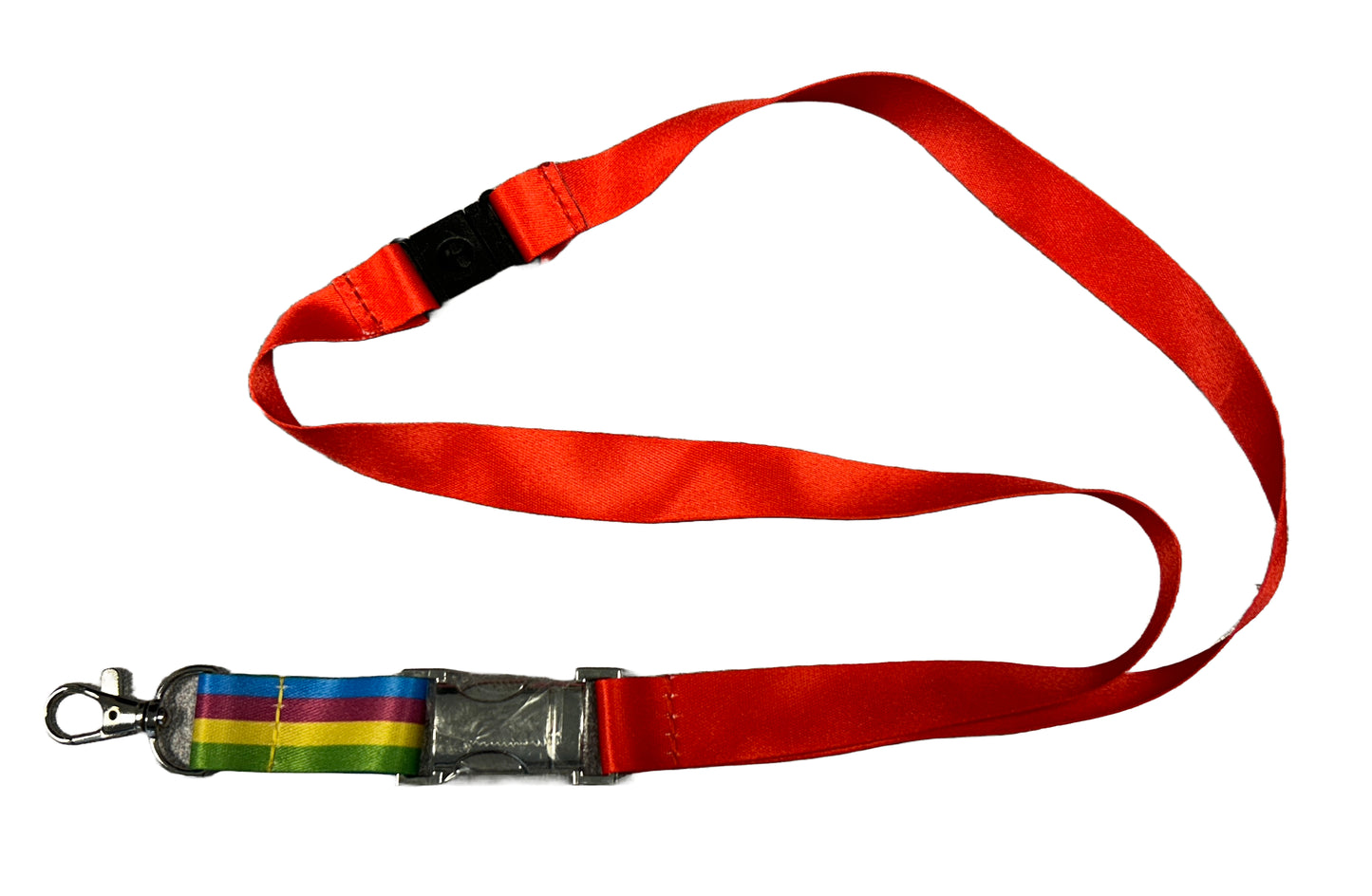 Buckle-Clip Multi-Colour Lanyard