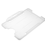 clear single sided  open faced id card holder in landscape