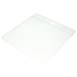 clear top plastic visitor badge wallet to fit visitor and contractor badges in landscape profile
